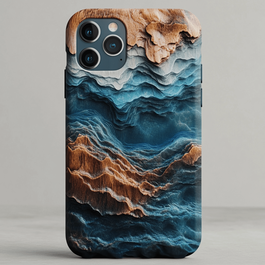 Ocean Blues phone cases, multiple styles available, iPhone, Pixel, Samsung