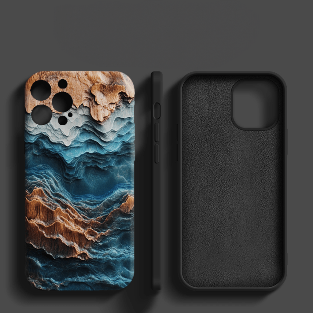 Ocean Blues phone cases, multiple styles available, iPhone, Pixel, Samsung