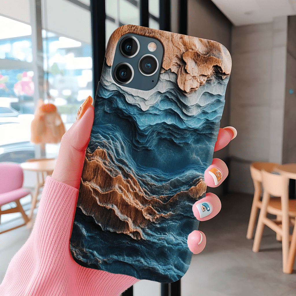 Ocean Blues phone cases, multiple styles available, iPhone, Pixel, Samsung