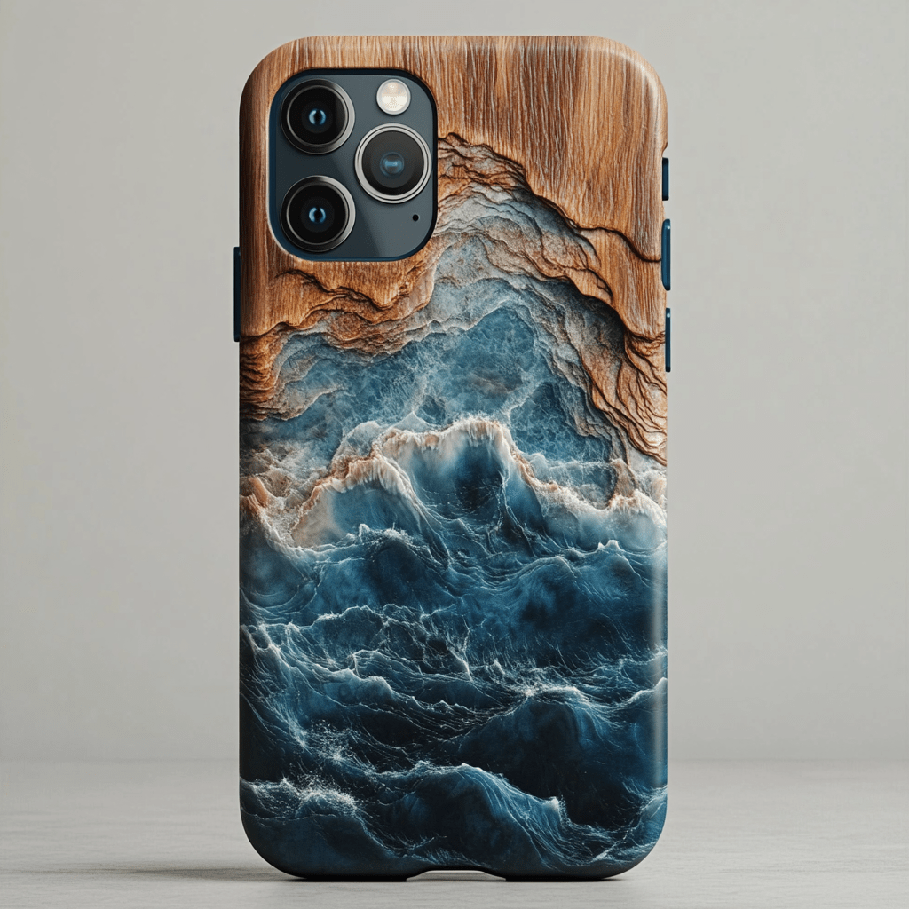 Ocean Blues phone cases, multiple styles available, iPhone, Pixel, Samsung