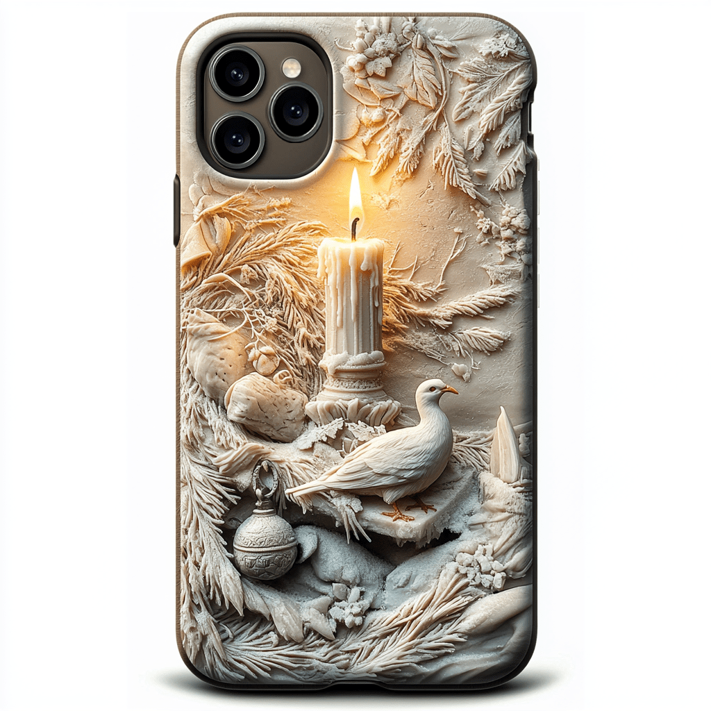 Peace Candle phone case, multiple styles to choose from, iPhone, Pixel, Samsung