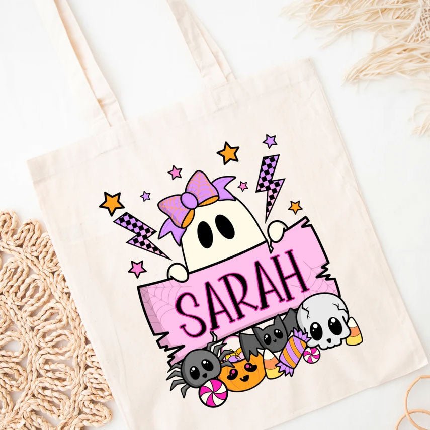 Personalise Halloween canvas bag