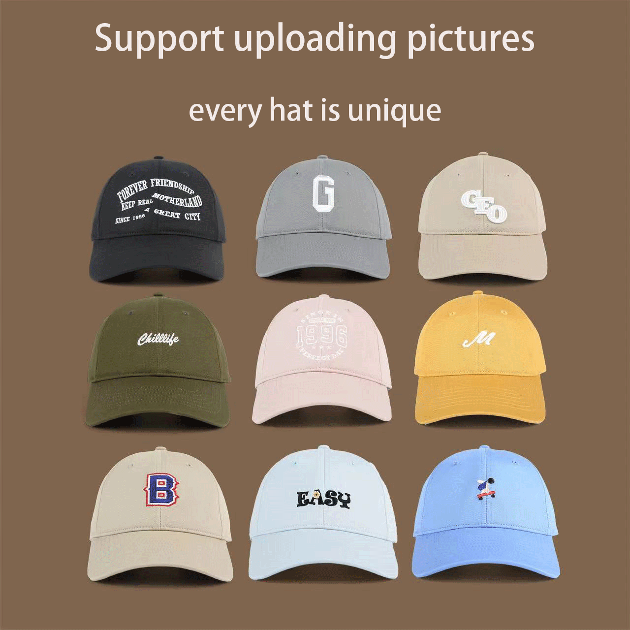 🎨 Personalized Custom Hat - Upload Your Design and Create a Unique Cap! 🧢