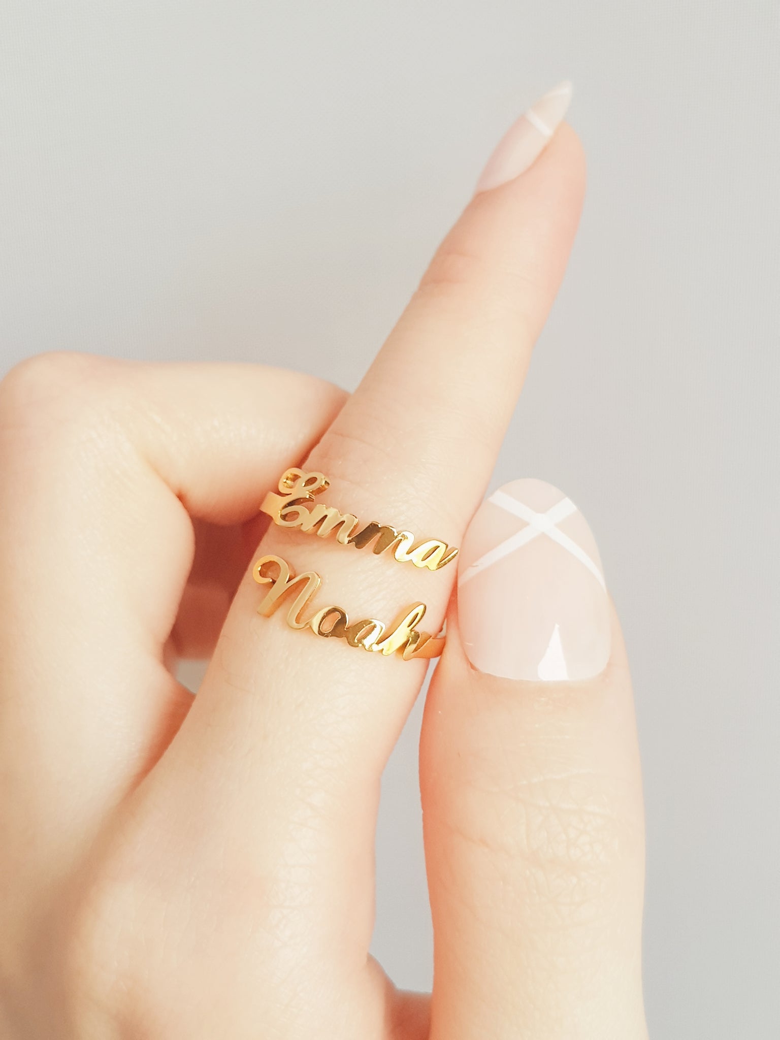 Personalized Double Name Ring - Shapelys
