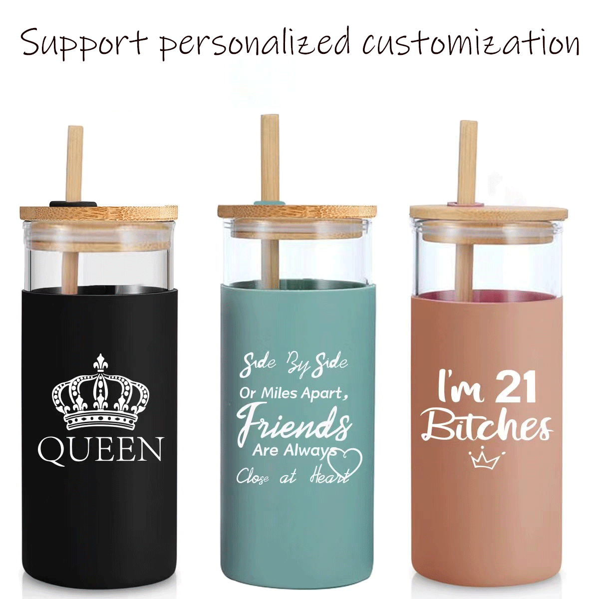 Personalized drinking cup, straw cup, multiple colors available