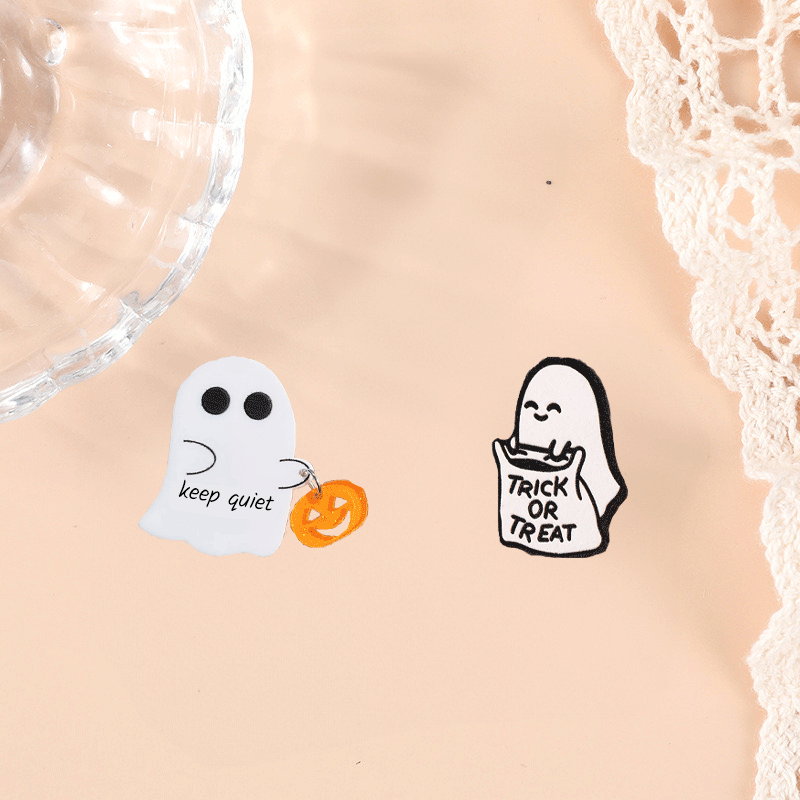 Personalized ghost name earrings, Halloween earrings, ghost earrings, jewelry gifts, Christmas gifts, women's gifts