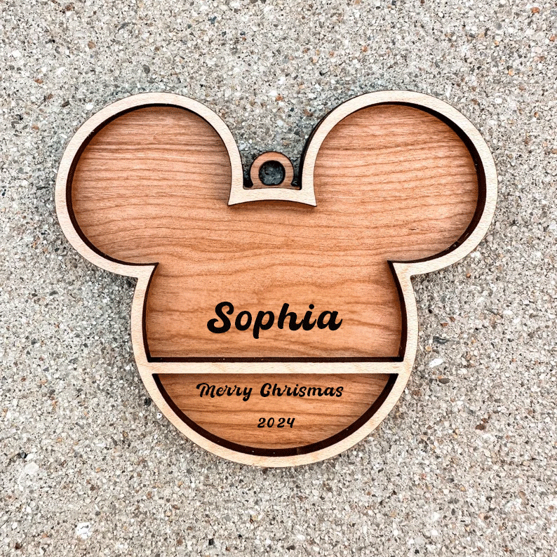 Personalized Mickey Christmas Ornaments