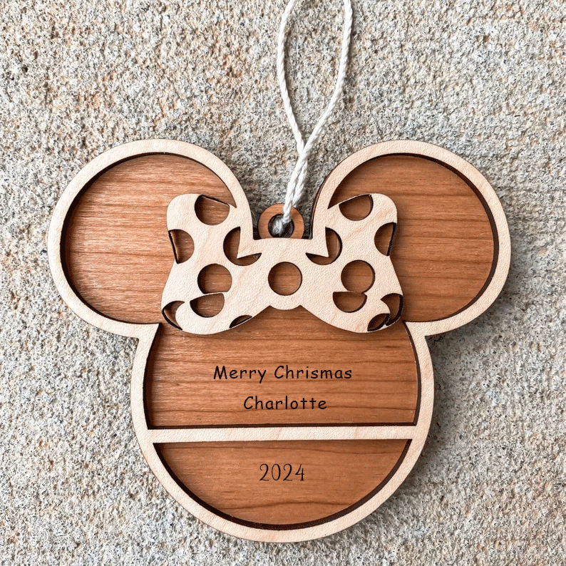 Personalized Mickey Christmas Ornaments