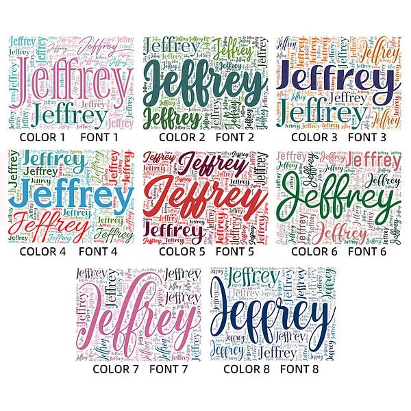 🛋️ Personalized Soft Flannel Name Family Blanket - Word Cloud Art Design Blanket 🖼️✨