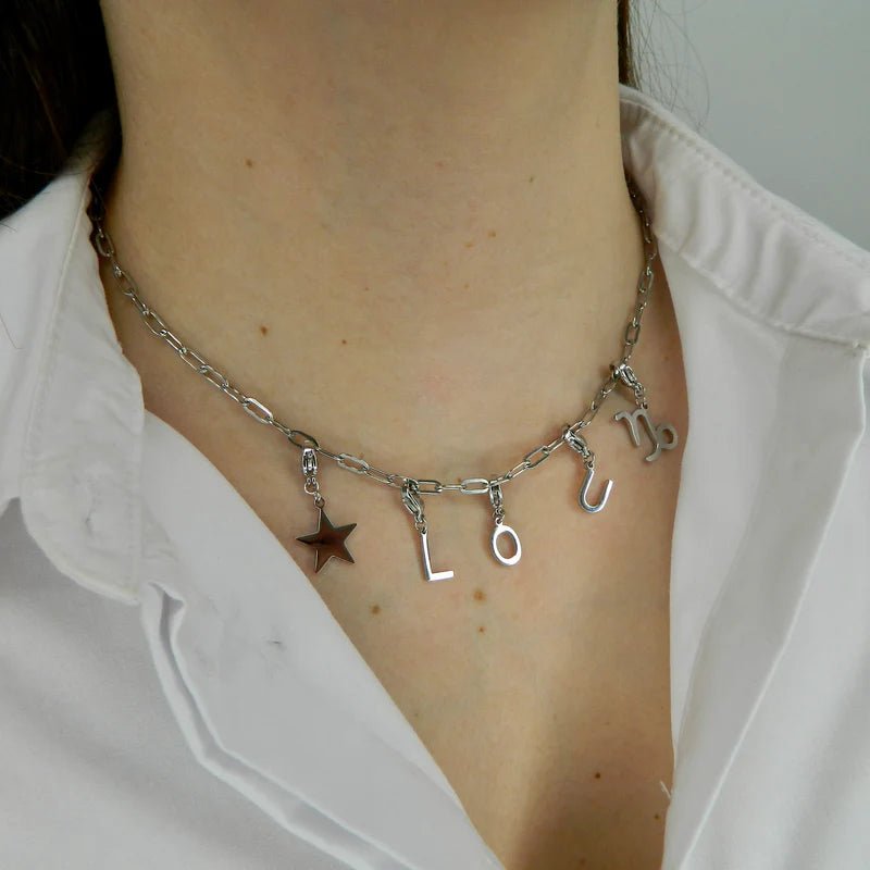 Personalized versatile sweater chain classic starfish shell heart pendant necklace