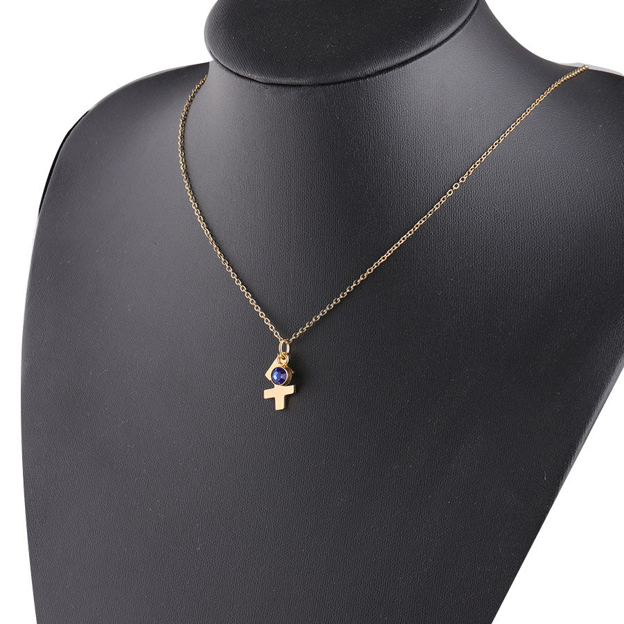 Personalized Zodiac Birthstone Necklace - Wear Your Star Sign with a Touch of Sparkle.