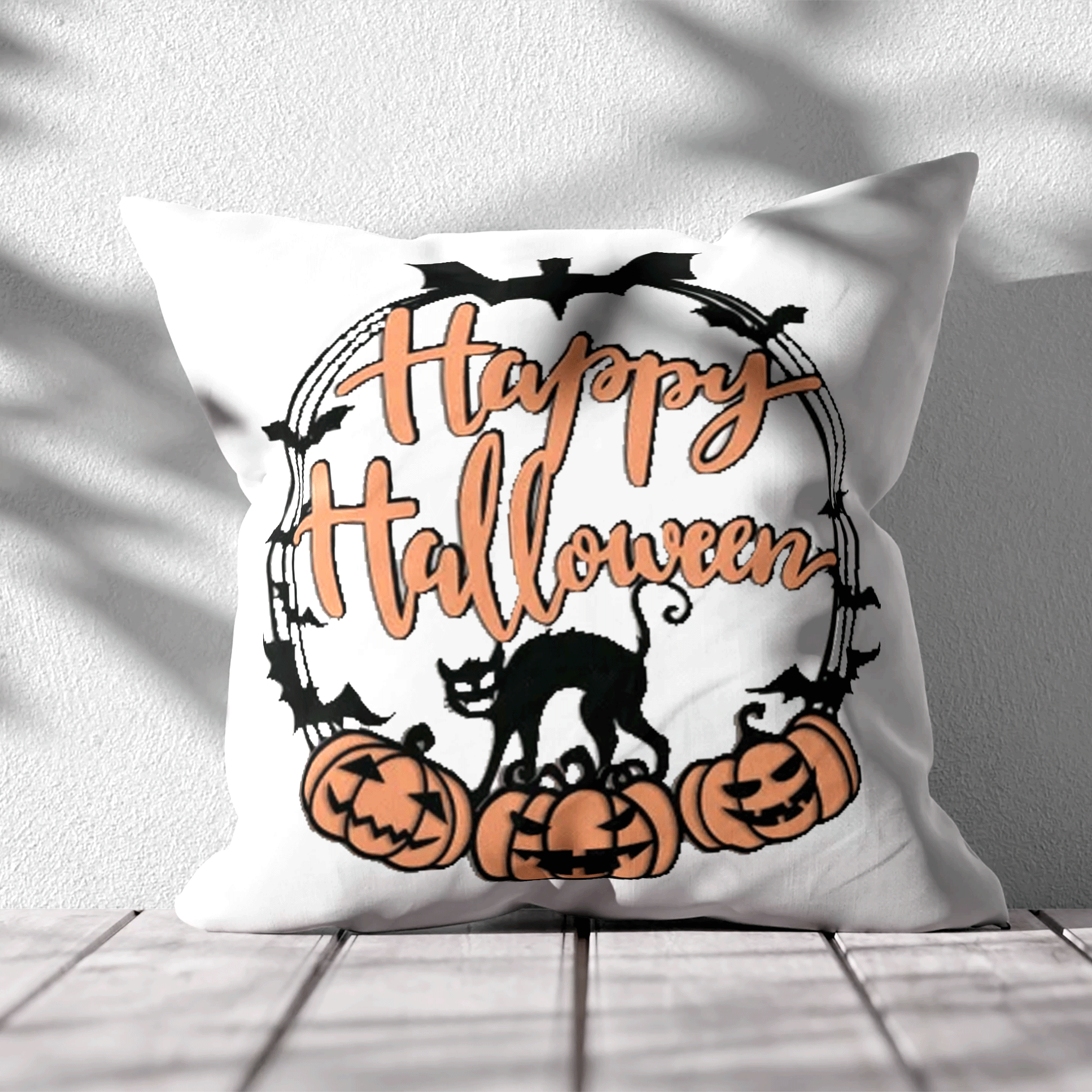 pillows, cushions, halloween pillows, trick or treat, square pillows, scary funny pillows