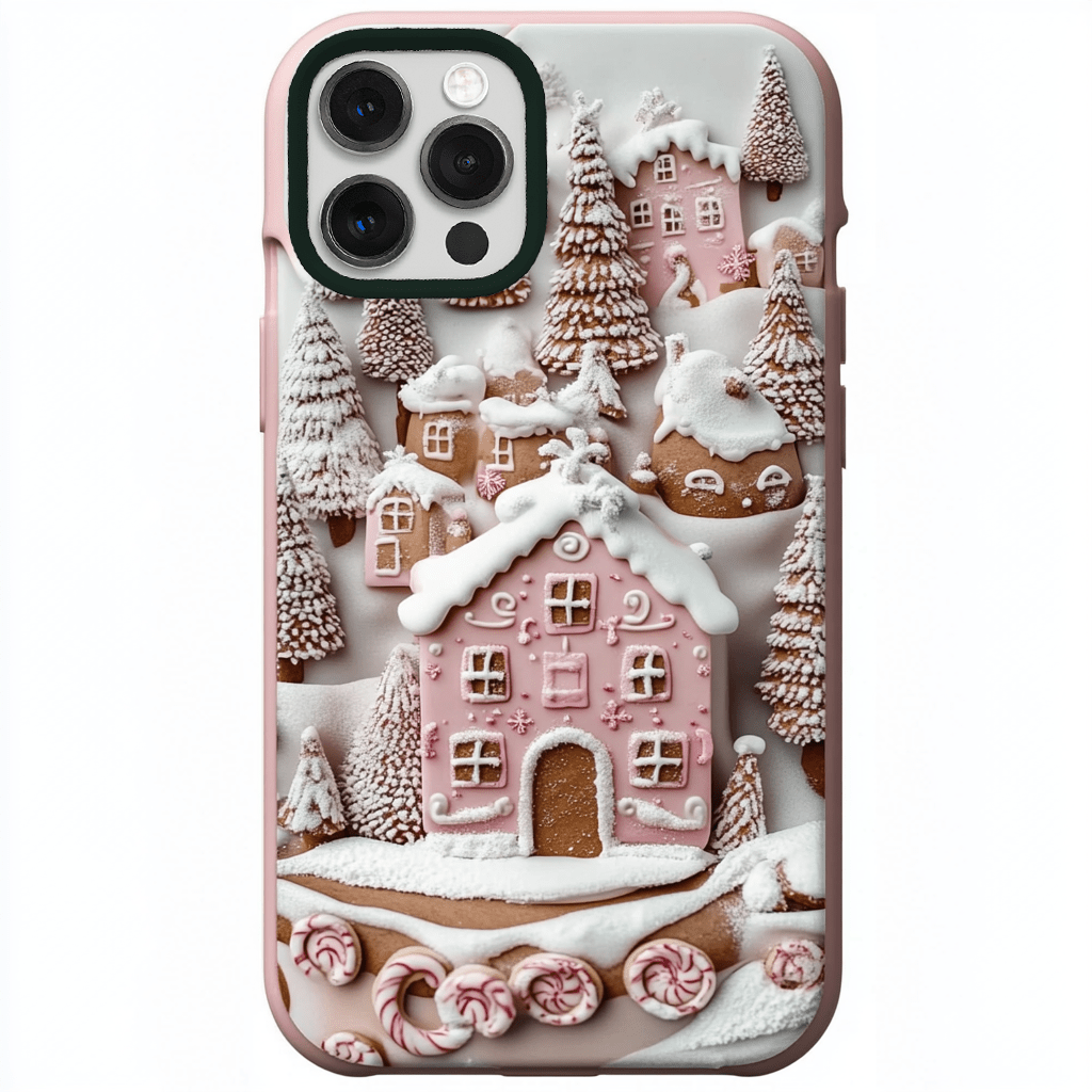 Pink Christmas Dream phone cases, multiple options, iPhone, Pixel, Samsung