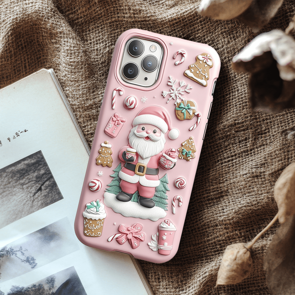 pink christmas wonder Phone Cases, Available in Multiple Styles, iPhone, Pixel, Samsung