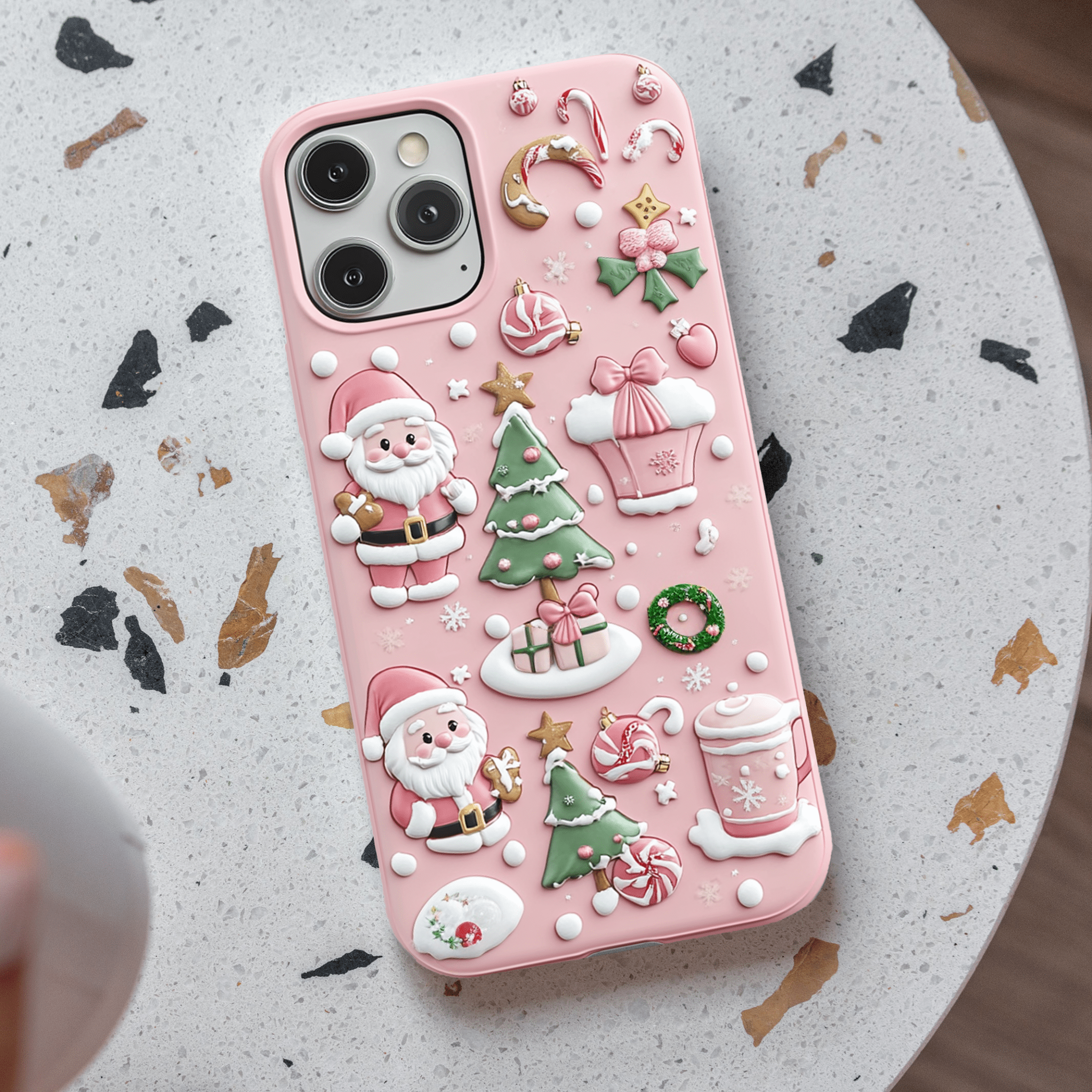 pink christmas wonder Phone Cases, Available in Multiple Styles, iPhone, Pixel, Samsung