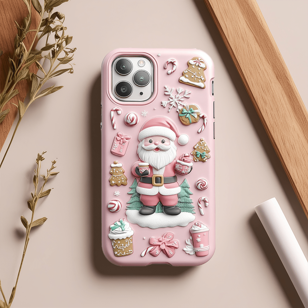 pink christmas wonder Phone Cases, Available in Multiple Styles, iPhone, Pixel, Samsung