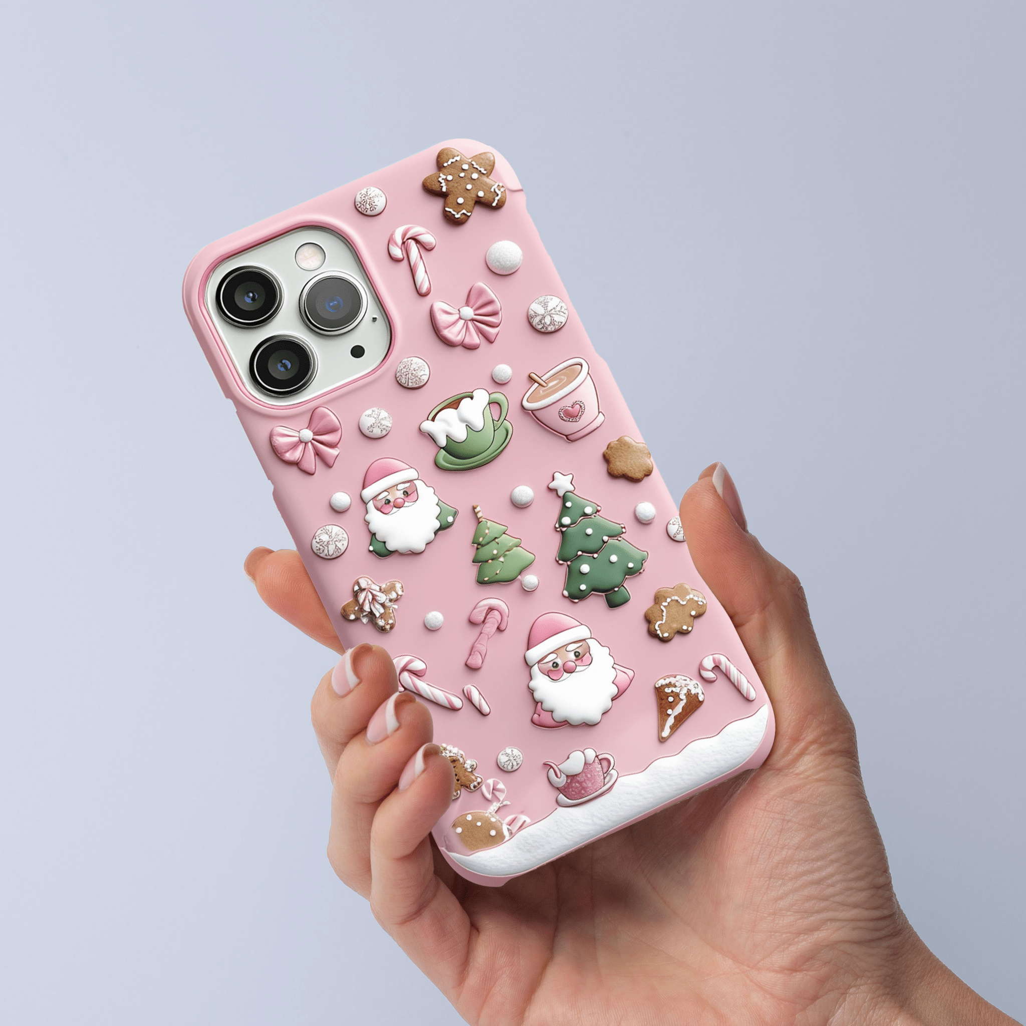 pink christmas wonder Phone Cases, Available in Multiple Styles, iPhone, Pixel, Samsung