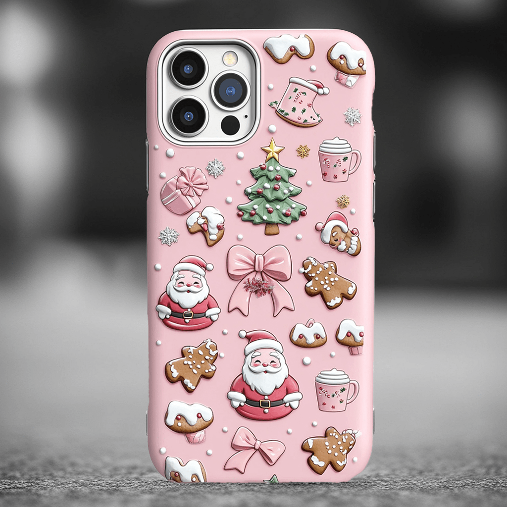 pink christmas wonder Phone Cases, Available in Multiple Styles, iPhone, Pixel, Samsung