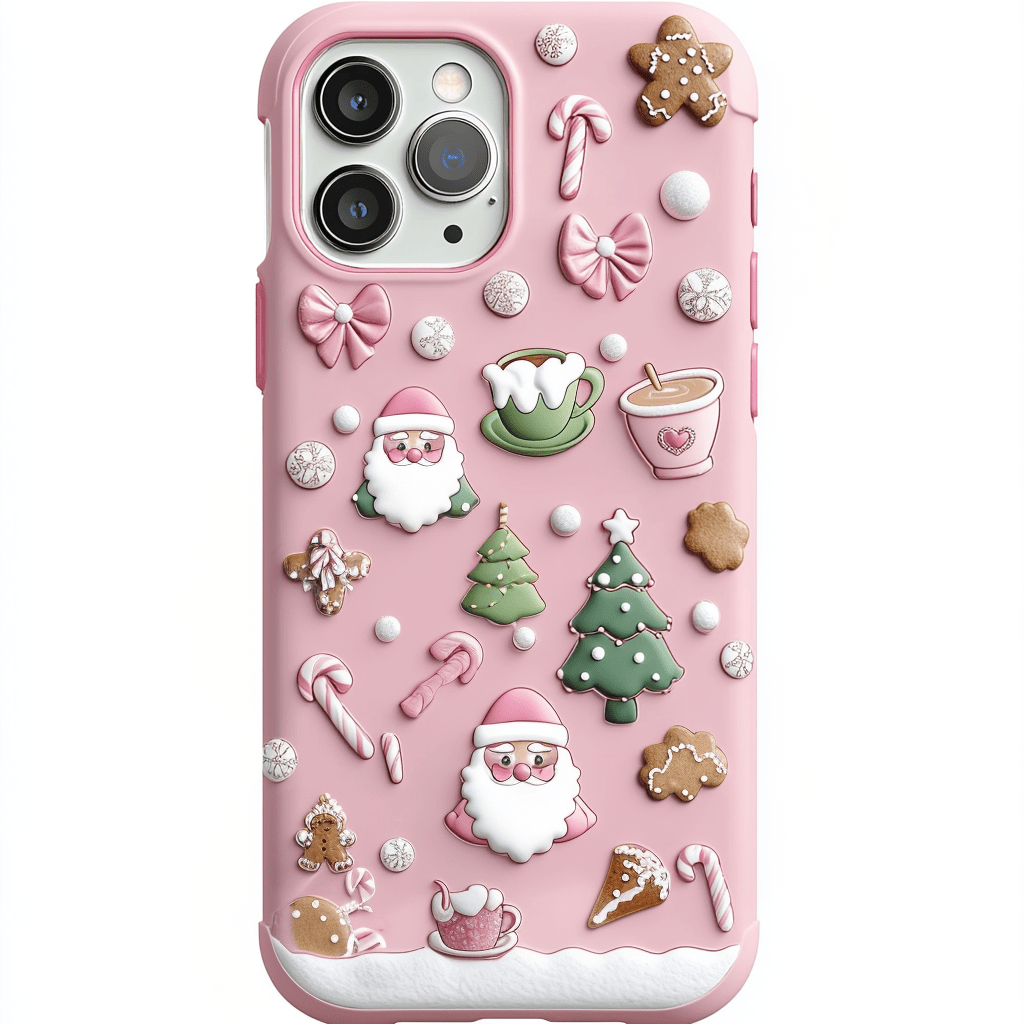 pink christmas wonder Phone Cases, Available in Multiple Styles, iPhone, Pixel, Samsung