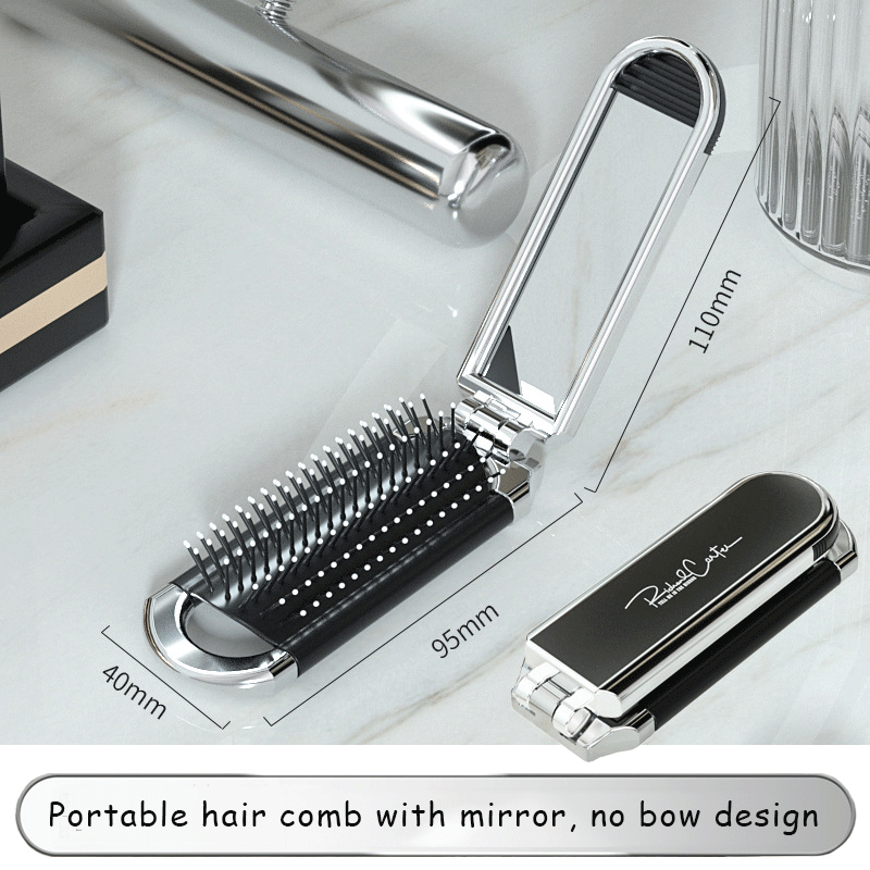 Portable Beauty: Compact 3D Flexible Comb with Built-in Mirror