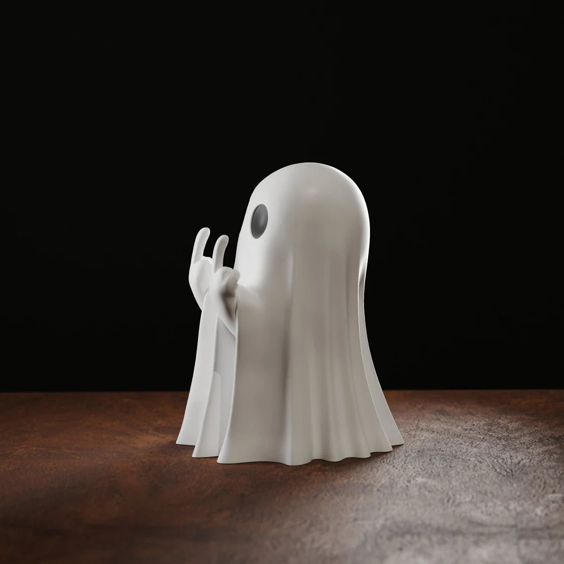 Rude Ghost Ornaments, Ghost Figurine, Middle Finger Ghost, Piss Off, Halloween Gift, Spooky Statue, Funny Ghost, Halloween Ornament, Ceramic