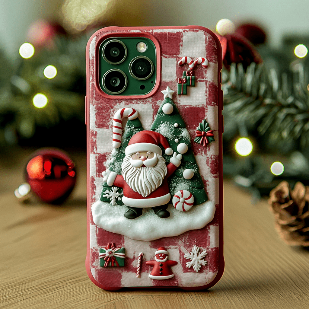 Singing Christmas phone cases, multiple styles available, iPhone, Pixel, Samsung