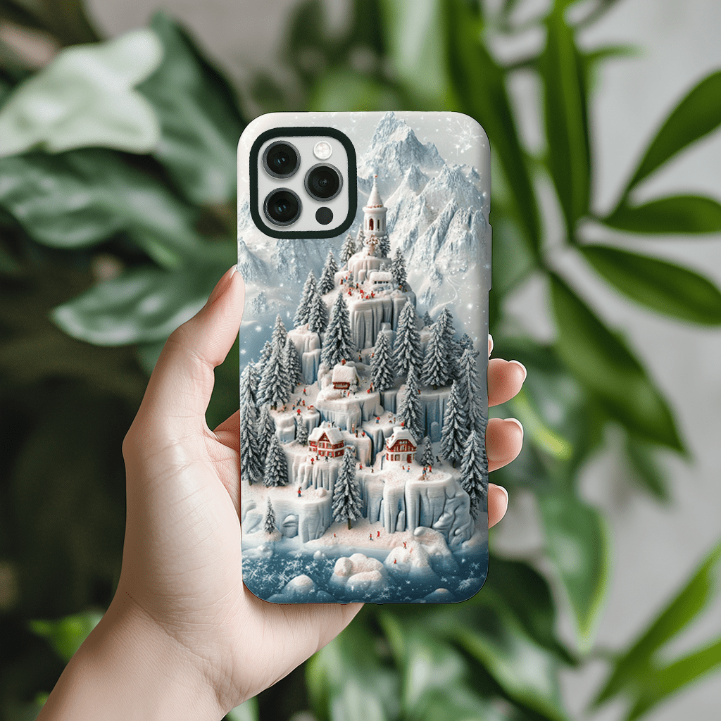 Snow Mountain Paradise mobile phone cases, multiple styles available, iPhone, Pixel, Samsung