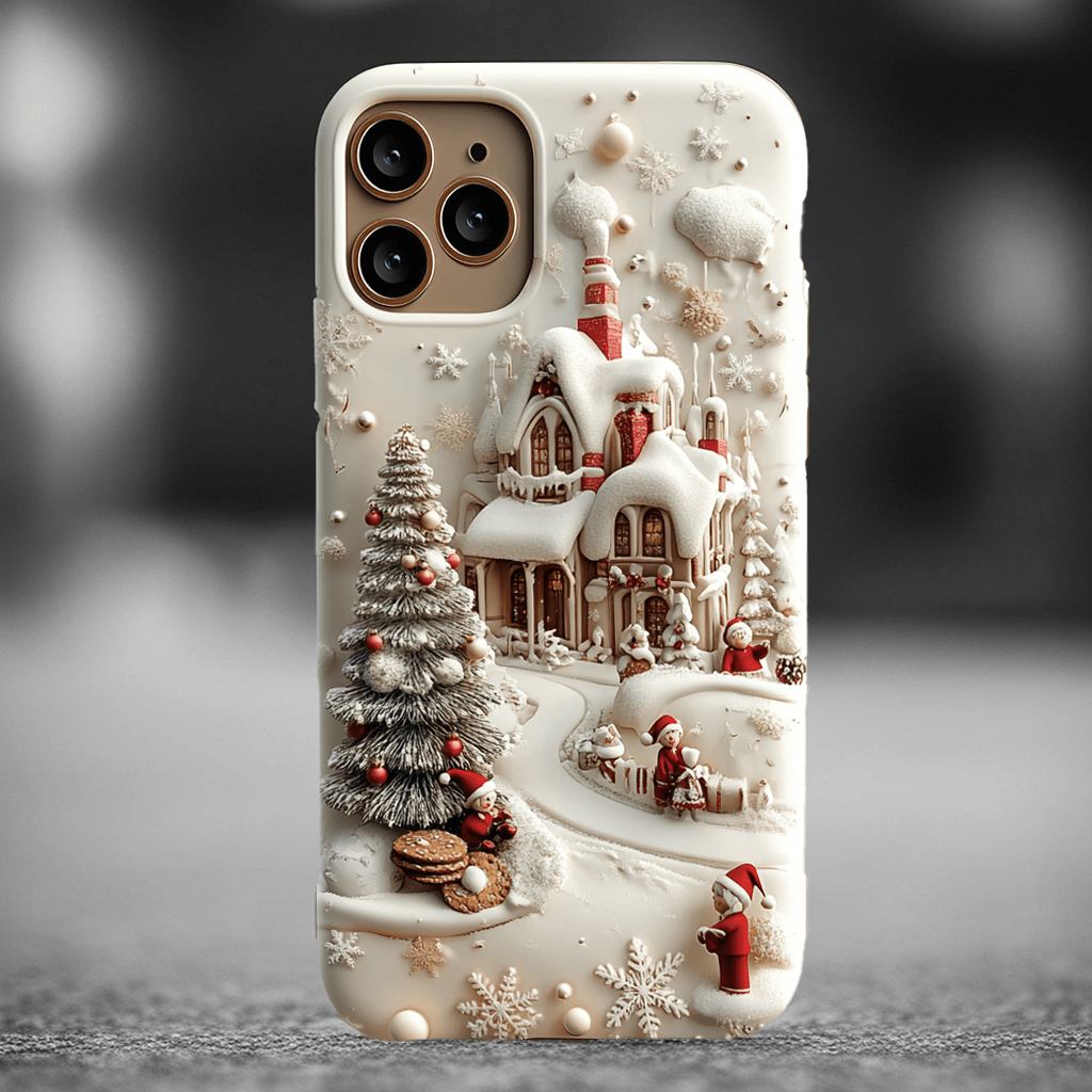 Snow scene in fairyland phone case, multiple options, iPhone, Pixel, Samsung