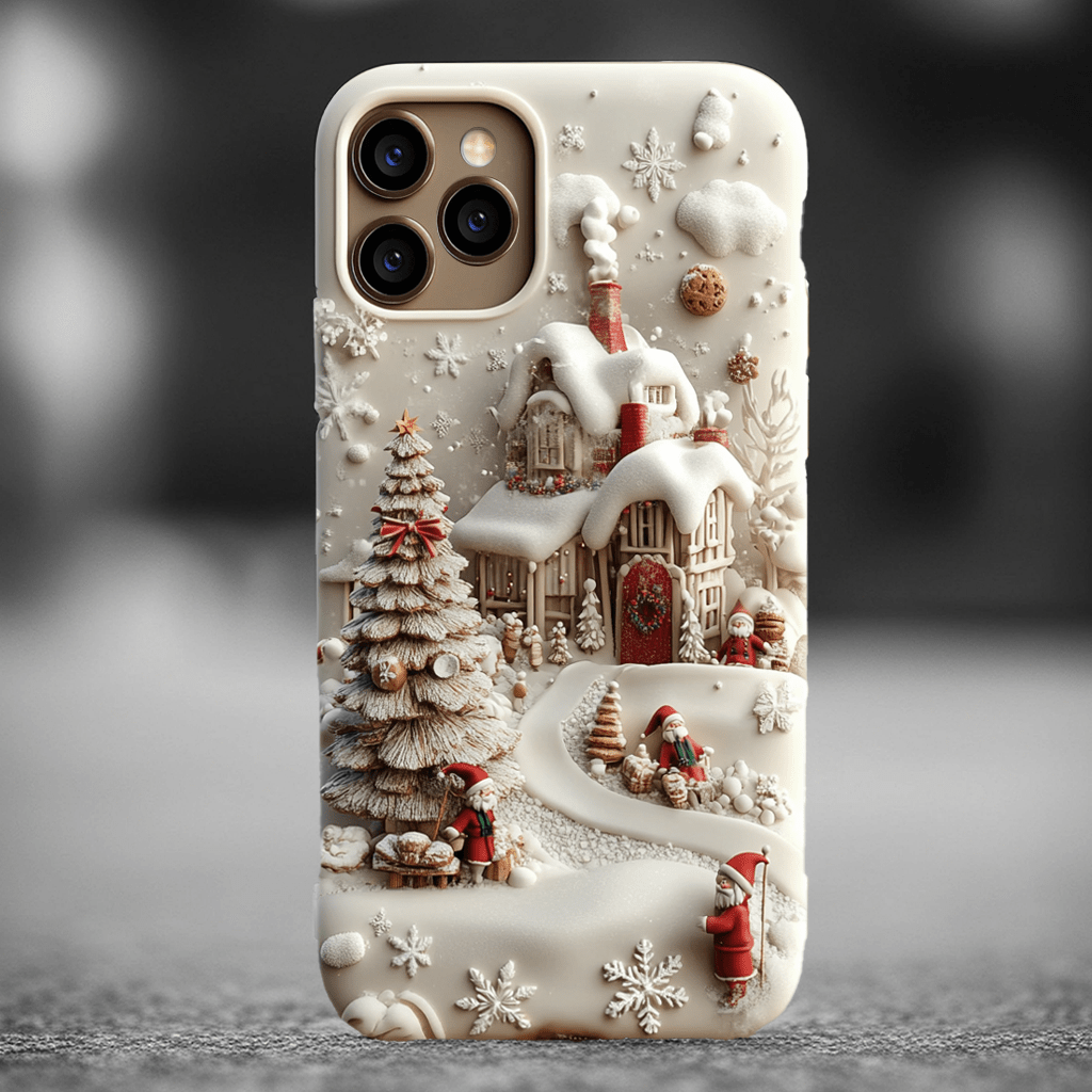 Snow scene in fairyland phone case, multiple options, iPhone, Pixel, Samsung