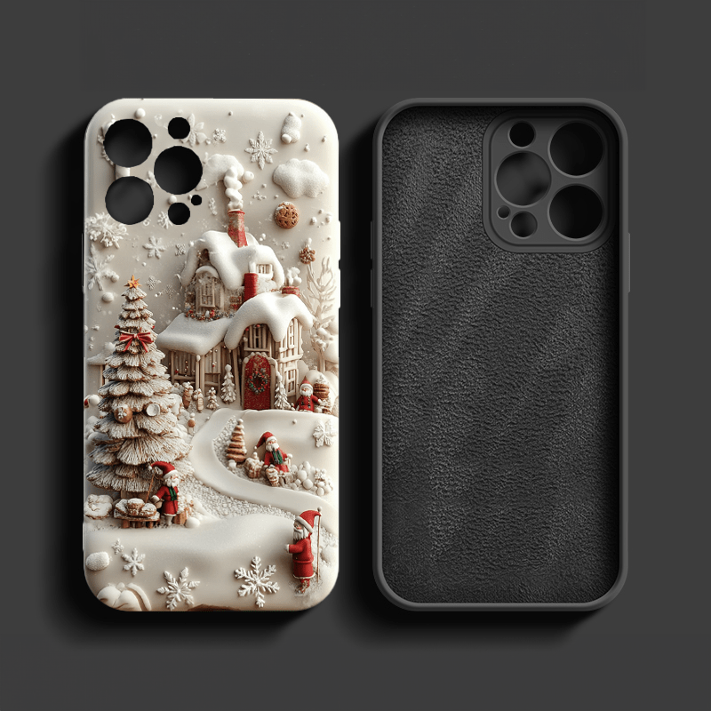 Snow scene in fairyland phone case, multiple options, iPhone, Pixel, Samsung