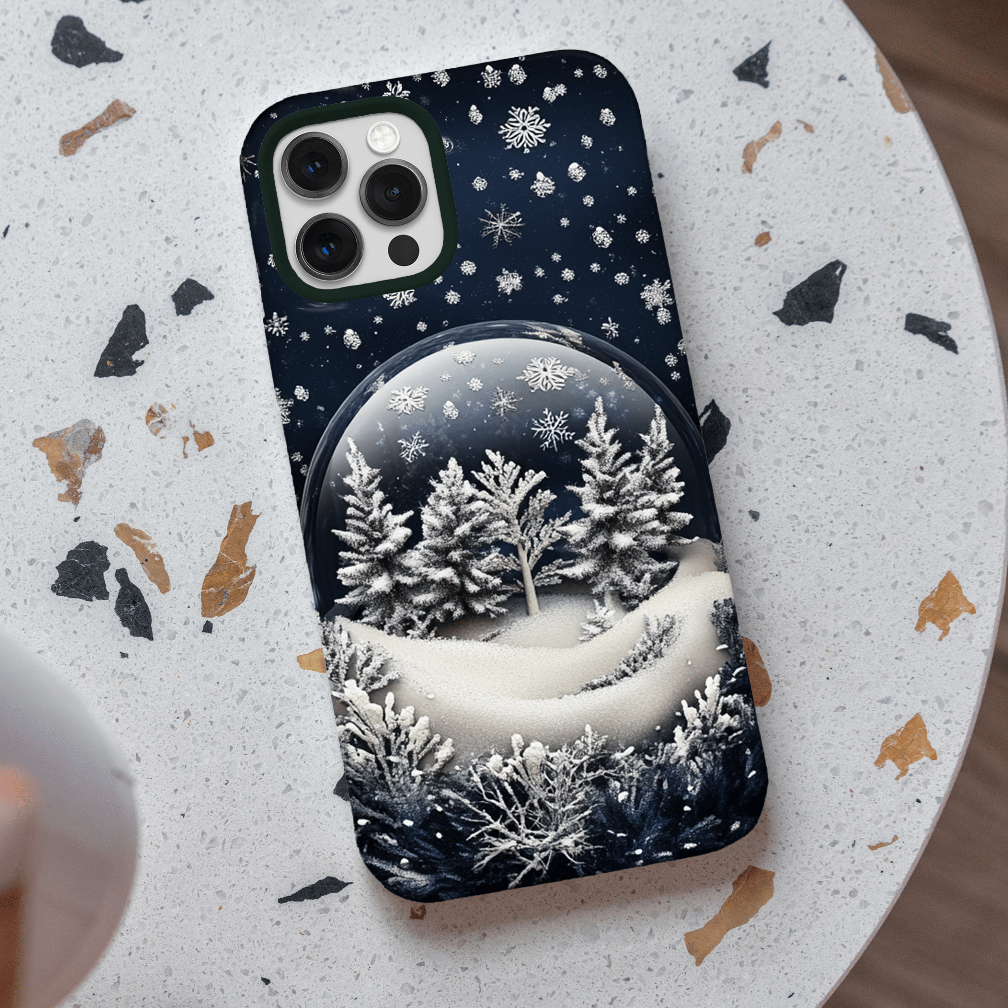 Snow White Ball Phone Cases, Available in Multiple Styles, iPhone, Pixel, Samsung