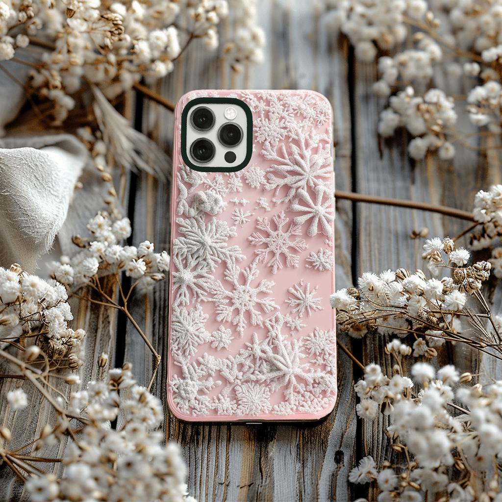 Snowflakes falling Phone Cases, Available in Multiple Styles, iPhone, Pixel, Samsung