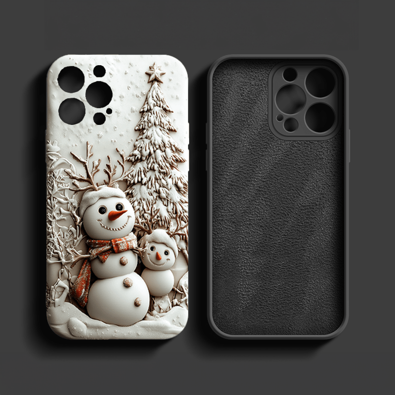 Snowman Laughing mobile phone case, multiple styles to choose from, iPhone, Pixel, Samsung