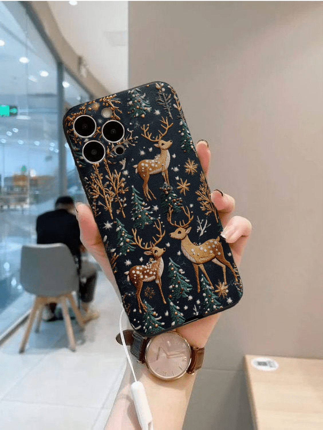 Snowy Deer Tracks Phone Case, Multiple Styles Available, iPhone, Pixel, Samsung