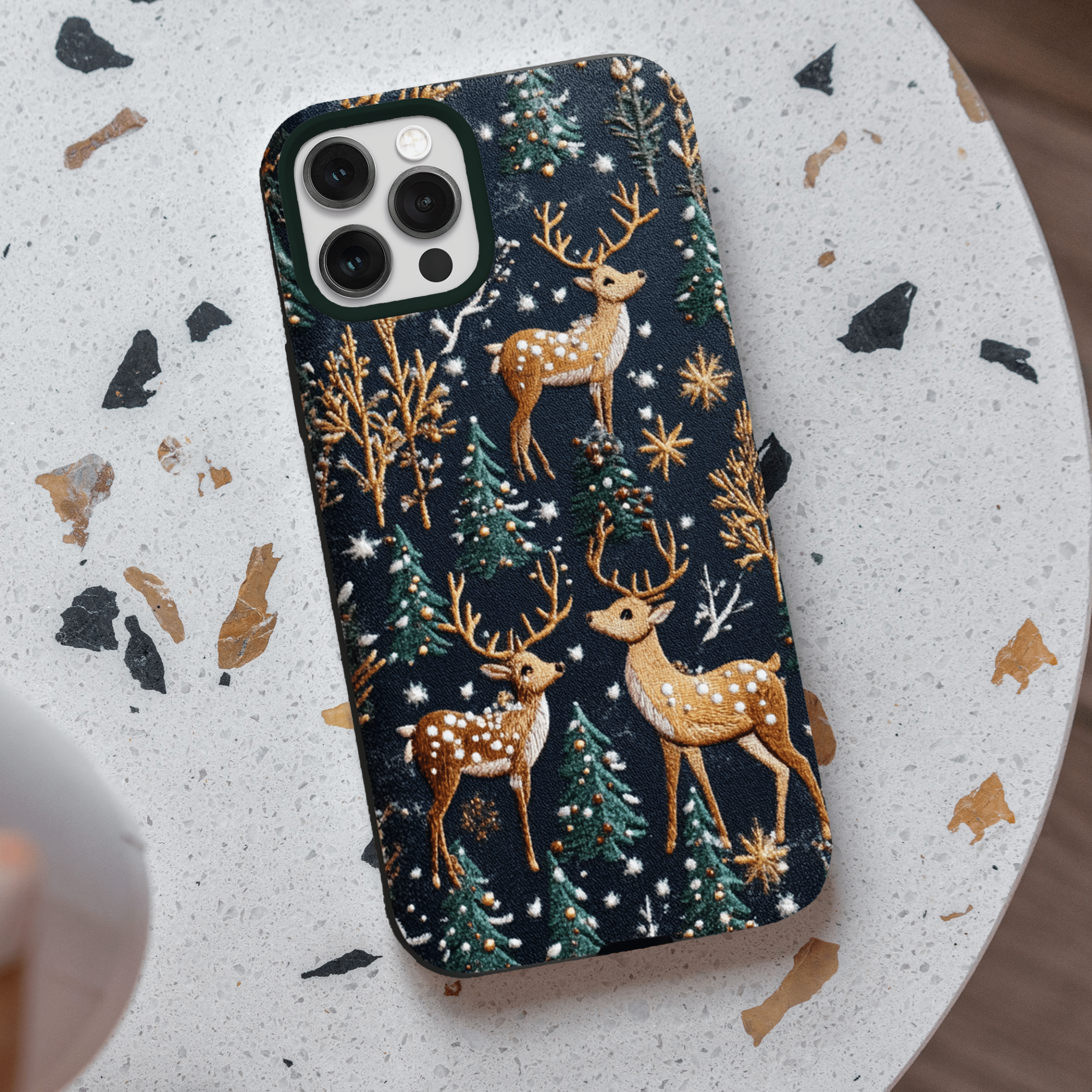 Snowy Deer Tracks Phone Case, Multiple Styles Available, iPhone, Pixel, Samsung