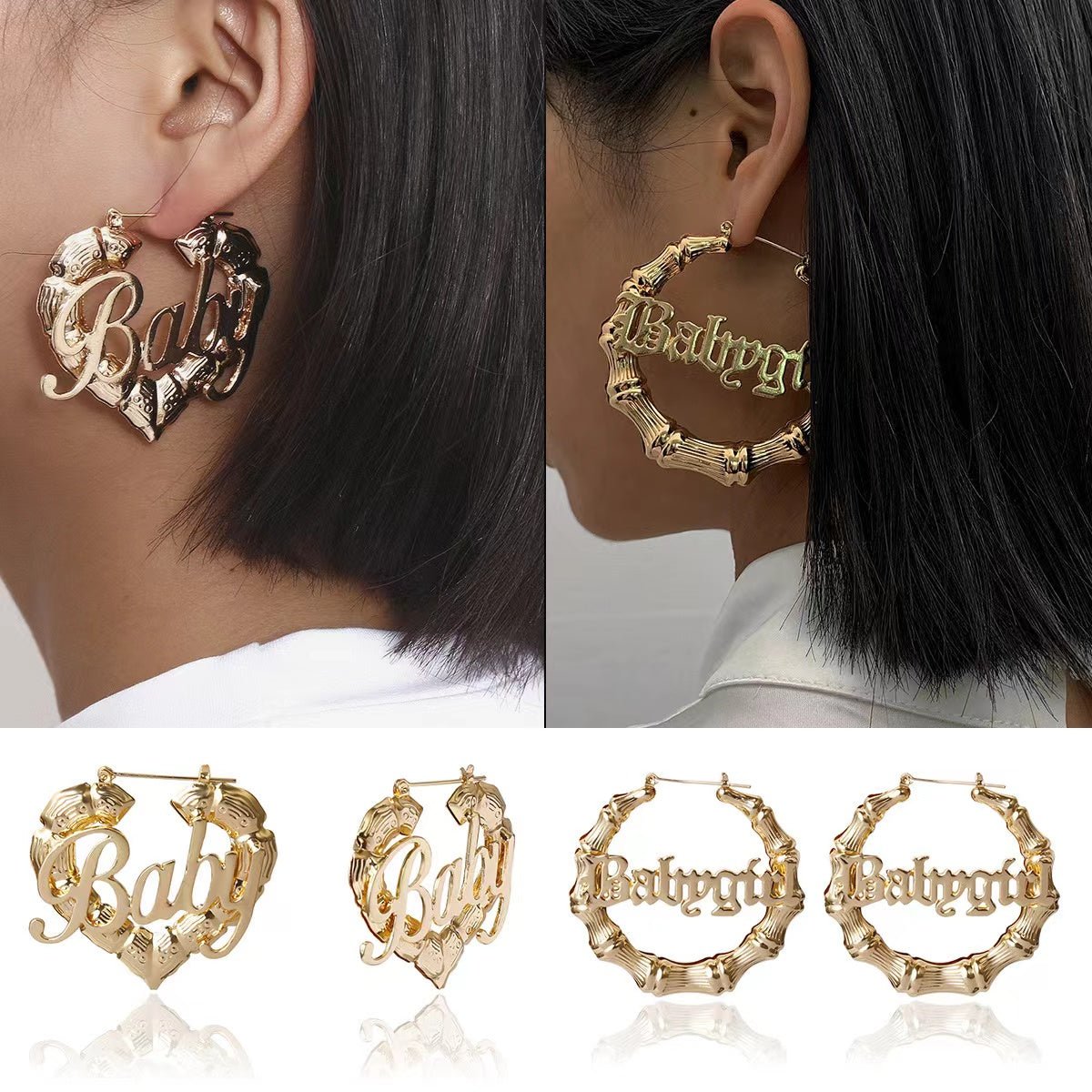 Stand Out with Personalized Statement Earrings – Customizable Name Jewelry