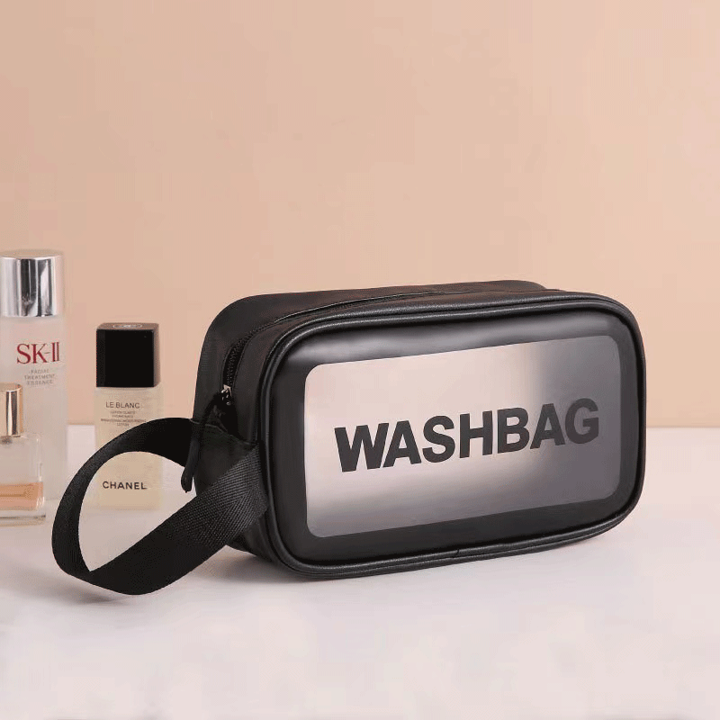 ✨ Stylish Transparent Makeup Bags - Choose from Pink, White, or Black! 💄👜