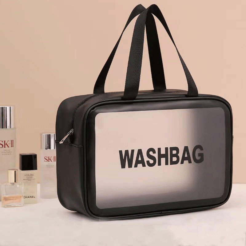 ✨ Stylish Transparent Makeup Bags - Choose from Pink, White, or Black! 💄👜