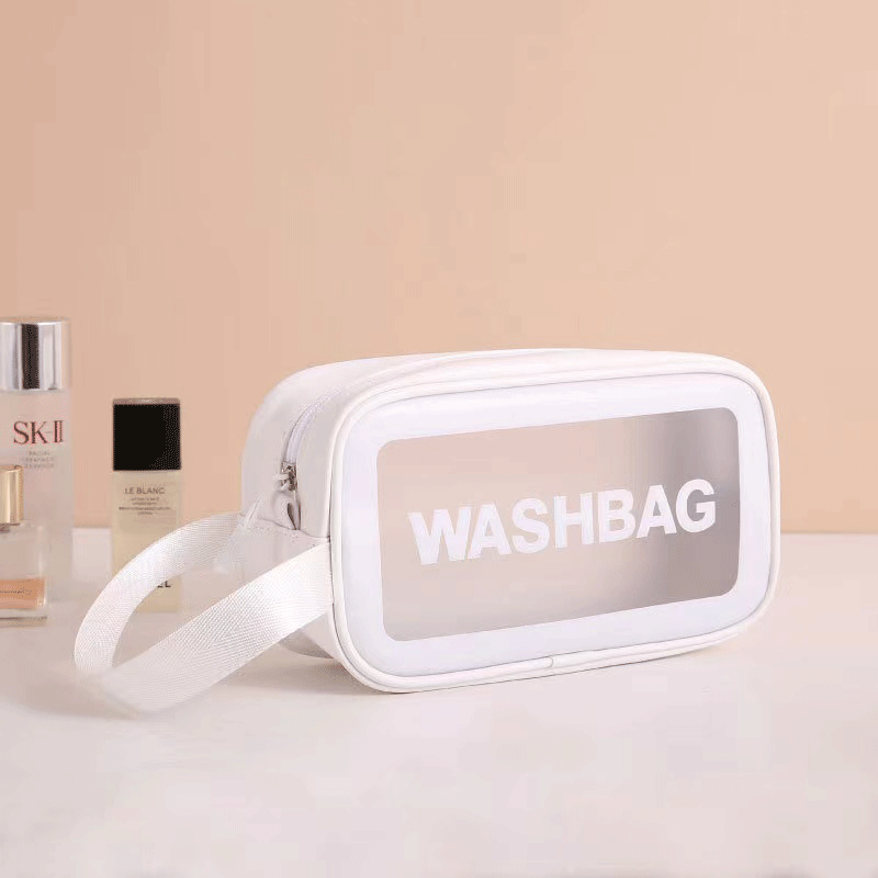 ✨ Stylish Transparent Makeup Bags - Choose from Pink, White, or Black! 💄👜