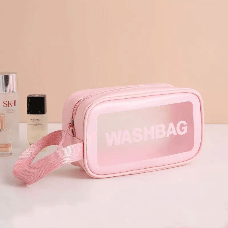 ✨ Stylish Transparent Makeup Bags - Choose from Pink, White, or Black! 💄👜