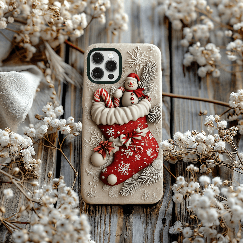 Treasure Christmas Stocking  phone cases, multiple options, iPhone, Pixel, Samsung