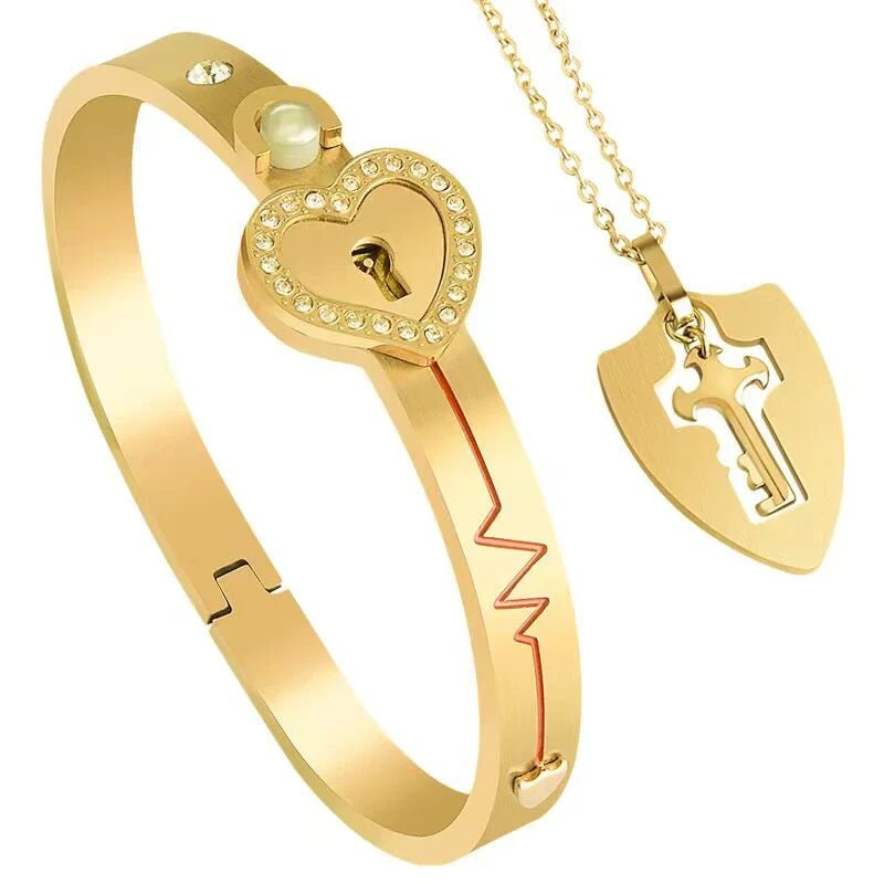 Unlock the Love: Discover the Perfect Bond with Our Love Lock Jewelry Set