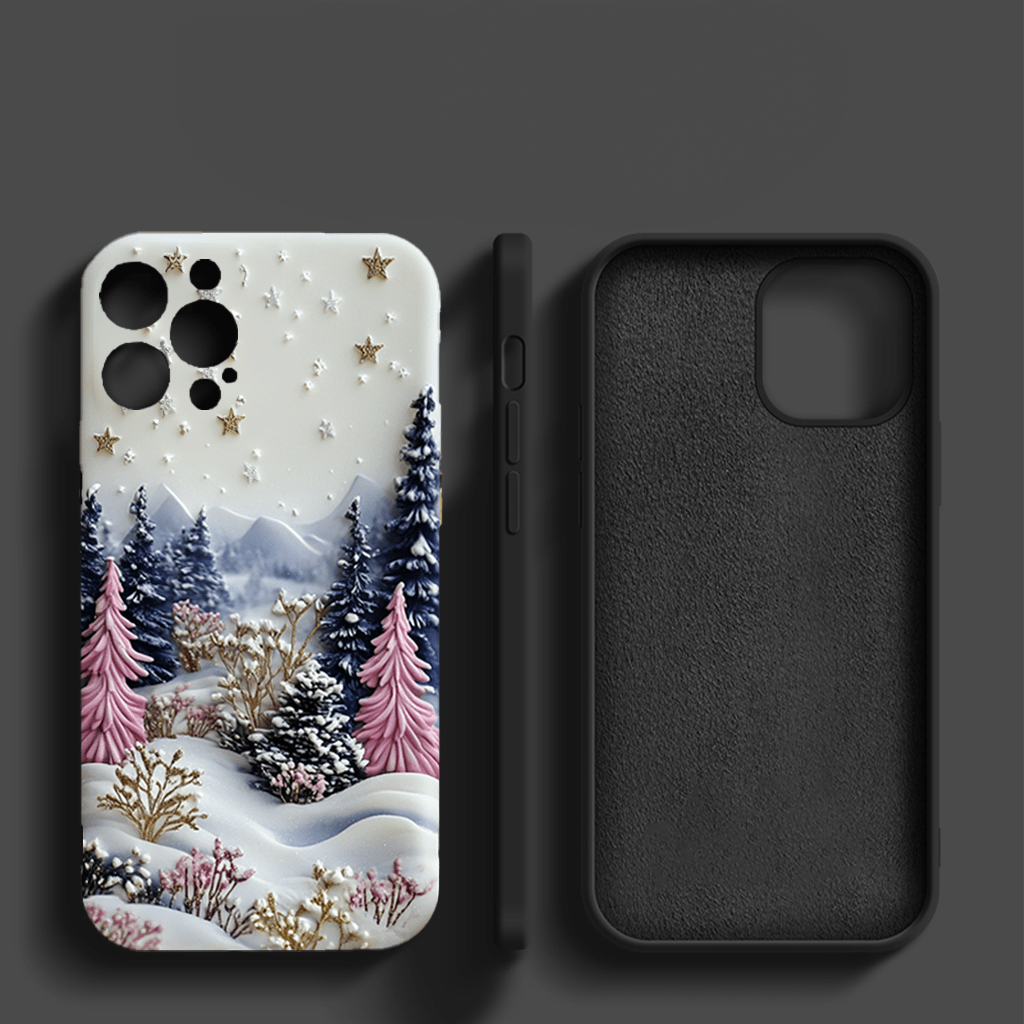 Winter tree shadows phone cases, multiple styles available, iPhone, Pixel, Samsung