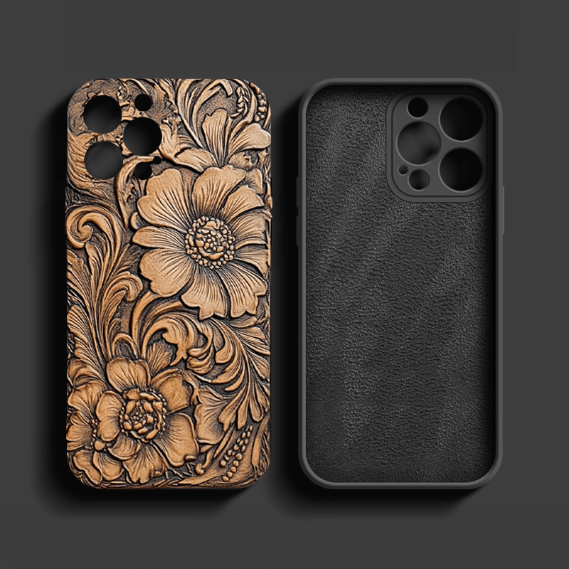 Wooden Sunflower phone case, multiple styles to choose from, iPhone, Pixel, Samsung